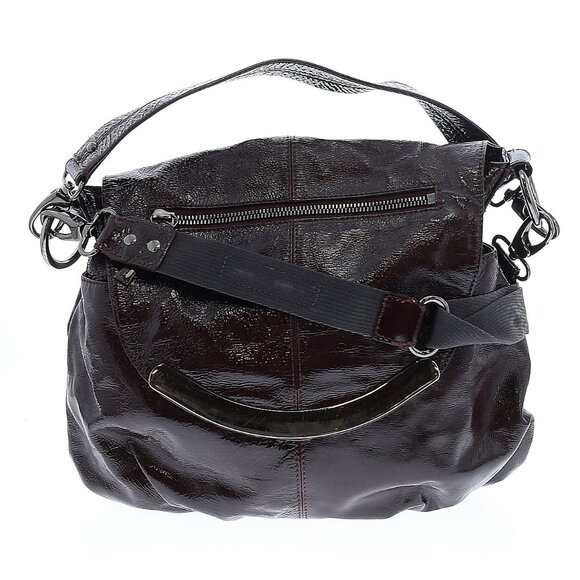 Hobo International Burgundy Leather Shoulder Strap Crossbody Bag - Picture 3 of 6